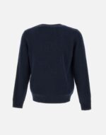 Maglione Girocollo Filippo De Laurentiis in Misto Lana Cashmere Finezza 7 Blu art. GC3ML WC7R 890 - immagine 3