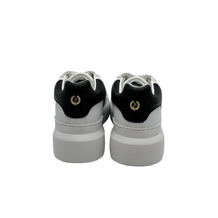 Sneaker Pollini Heritage Bianca con dettagli art. Neri TA15034G07Q1A00A, foto 4 di 5