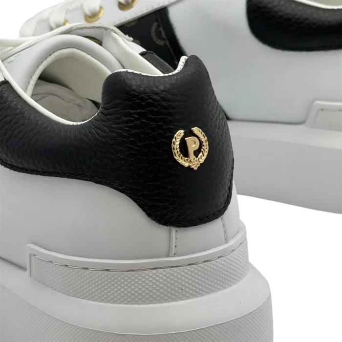 Sneaker Pollini Heritage Bianca con dettagli art. Neri TA15034G07Q1A00A, foto 5 di 5