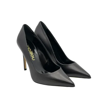 Decolletè Ninalilou in Pelle Nera Tacco 10 cm art. 322501ET AVRIL 105