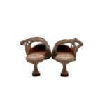 Decolletè Donna Anna F in Vernice Nude e Punta Nera tacco 6 cm art. 3776 - immagine 4