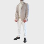 Giacca Lardini Beige Melange Testa Di Moro Art. IV528AE IVSF63502 150 - immagine 2