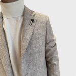 Giacca Lardini Beige Melange Testa Di Moro Art. IV528AE IVSF63502 150 - immagine 4