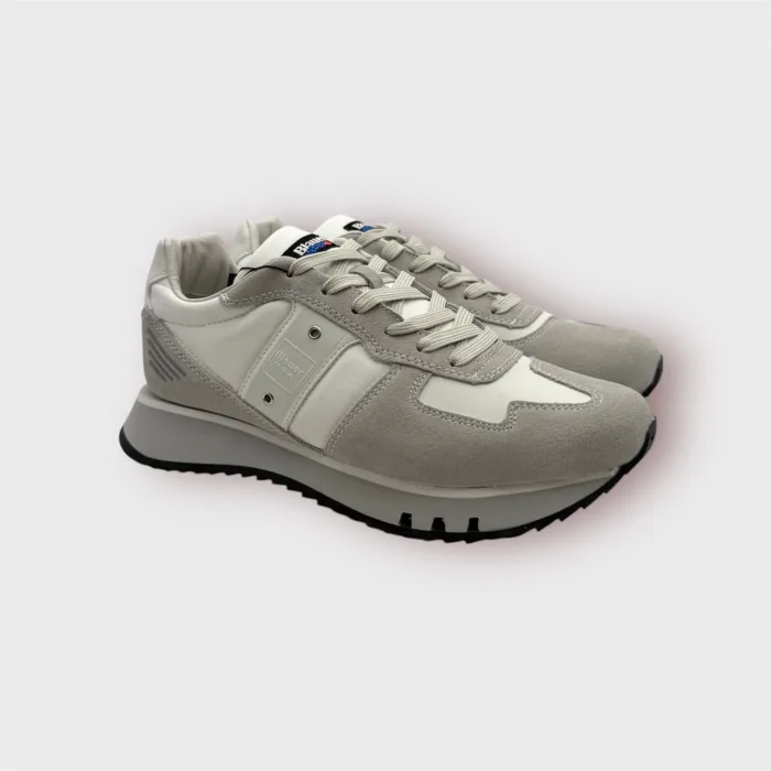 Sneaker Uomo Blauer in Camoscio e Tela Avorio art. F4TOKYO01/TAS, foto 1 di 4