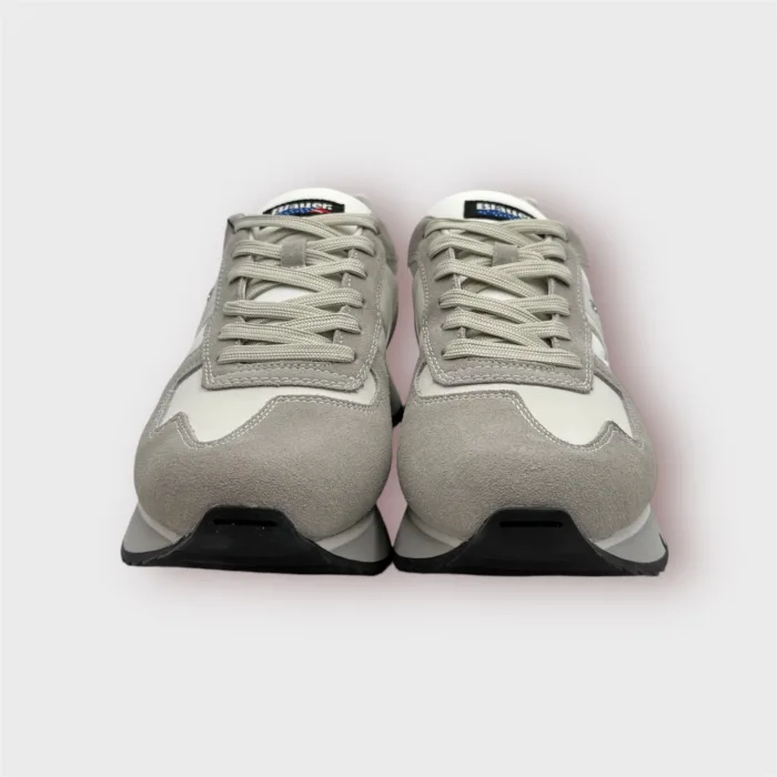 Sneaker Uomo Blauer in Camoscio e Tela Avorio art. F4TOKYO01/TAS, foto 2 di 4