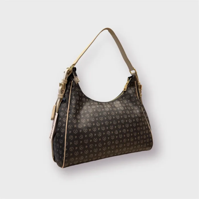 Borsa Pollini Heritage Nera con dettagli Avorio TE8532PP0LQ1100C, foto 2 di 3