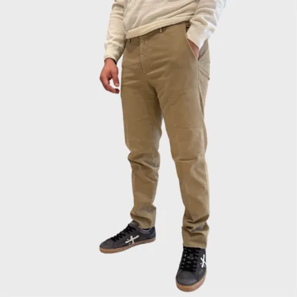 Pantaloni Tasca a Filo Michael Coal Beige art. TK America Mc-Brad 2505 Lungo