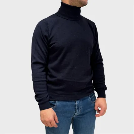 Dolcevita Filippo De Laurentiis in Pura Lana Cashmere Blu art. DV1ML CA12R 890