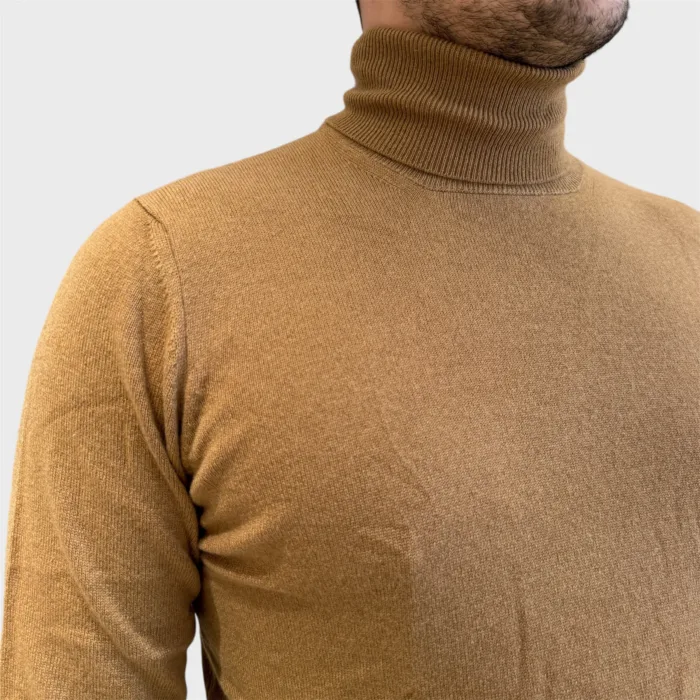 Dolcevita Filippo De Laurentiis in Pura Lana Cashmere Cammello art. DV1ML CA12R 090, foto 2 di 3