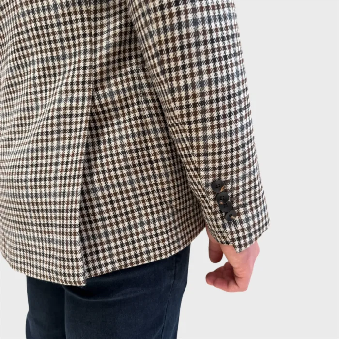 Giacca Lardini Check Beige Art. IV528AE IVSF63519 200MA, foto 3 di 4