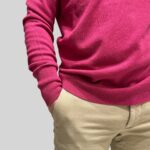 Maglione Girocollo Drumohr in Pura Lana Cashmere Fucsia art. D1K103 346 - immagine 2