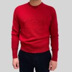 Maglione Girocollo Drumohr in Pura Lana Cashmere Rosso art. D1K103 361