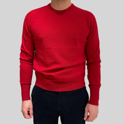 Maglione Girocollo Drumohr in Pura Lana Cashmere Rosso art. D1K103 361