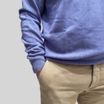 Maglione Girocollo Filippo De Laurentiis in Pura Lana Cashmere Glicine art. GC1ML CA12R 820 - immagine 2