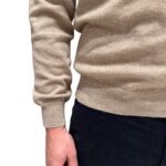 Maglione Girocollo Filippo De Laurentiis in Pura Lana Cashmere Sabbia art. GC1ML CA12R 060 - immagine 2