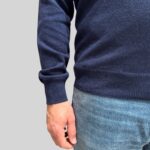 Maglione Girocollo Filippo De Laurentiis in Pura Lana Cashmere Blu art. GC1MLD CA12R 881 - immagine 2