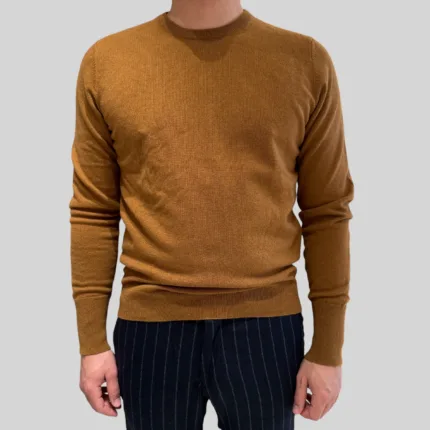 Maglione Girocollo Drumohr in Pura Lana Cashmere Cammello art. D1K103 551