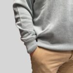 Maglione Girocollo Filippo De Laurentiis in Pura Lana Cashmere Verde Acqua art. GC1MLD CA12R 720 - immagine 2