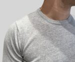 Maglione Girocollo Filippo De Laurentiis in Misto Lana Cashmere Grigio Perla art. GC1ML WC12R 900 - immagine 3