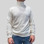 Dolcevita  Filippo De Laurentiis in Misto Lana Cashmere Bianco art. DV1ML WC12R 020