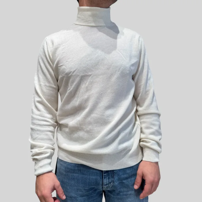Dolcevita  Filippo De Laurentiis in Misto Lana Cashmere Bianco art. DV1ML WC12R 020, foto 1 di 2