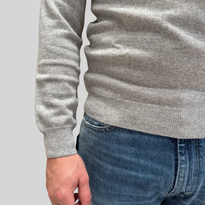 Dolcevita  Filippo De Laurentiis in Misto Lana Cashmere Grigio Perla art. DV1ML WC12R 900, foto 2 di 2