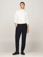 Maglione Dolcevita Uomo Cotton Cashmere Tommy Hilfiger Bianco art. MW0MW28048 YBI - immagine 5