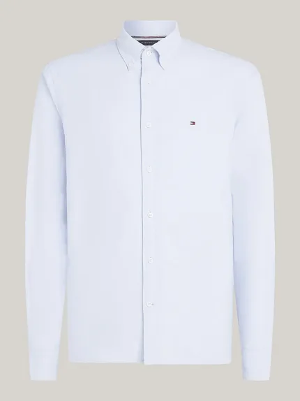 Camicia Uomo Tommy Hilfiger in Oxford Celeste Regular Fit cod MW0MW35774 C14