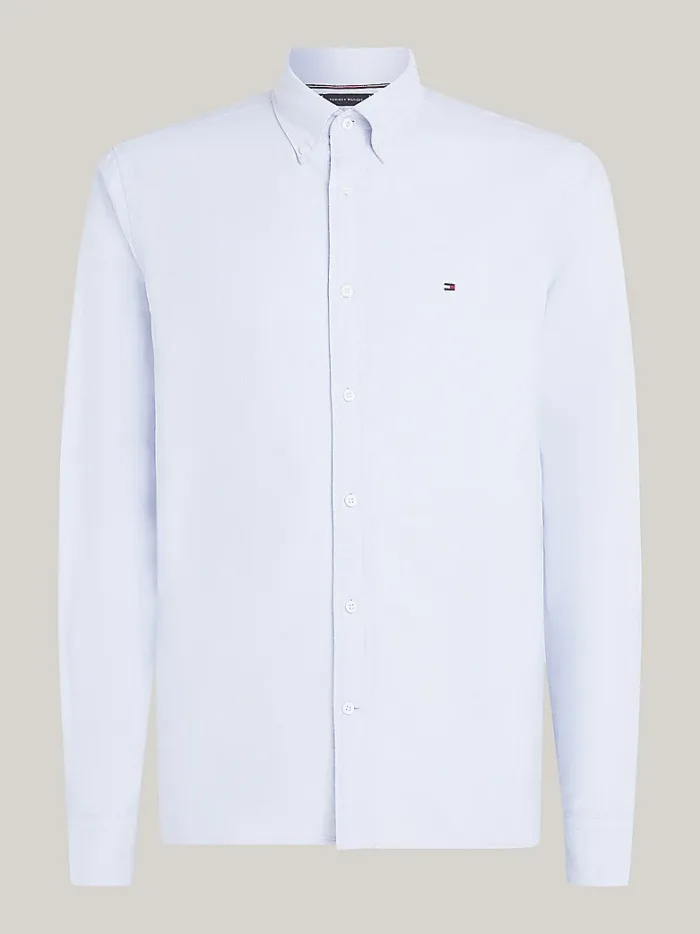 Camicia Uomo Tommy Hilfiger in Oxford Celeste Regular Fit cod MW0MW35774 C14, foto 1 di 3