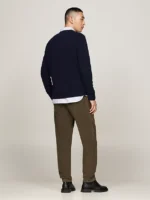 Maglione Girocollo Uomo in Lana Tommy Hilfiger Blu art. MW0MW36535 DW5 - immagine 3