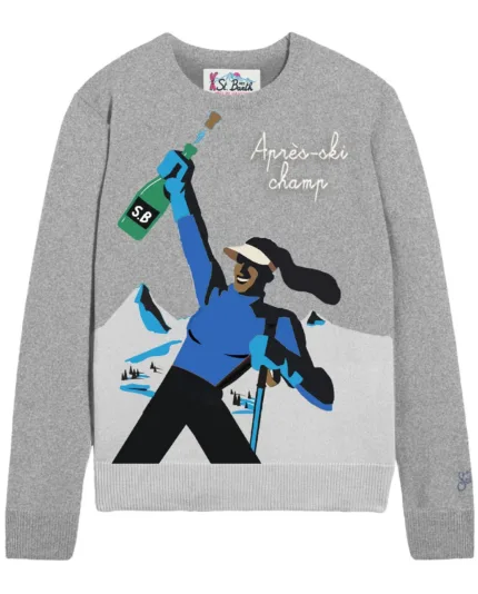 Maglione Girocollo Mc2 Saint Barth Grigio art. New Queen C Apres Girl Champ 15ml EMB