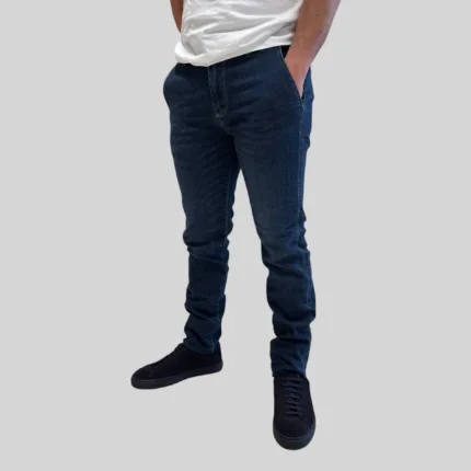 Jeans Tasca a Filo Camouflage In Misto Cotone Cashmere Lavaggio Scuro art. Chinos Rey 17 D106 C015