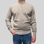 Maglione Girocollo Filippo De Laurentiis in Misto Lana Cashmere Beige art. GC1ML WC12R 080