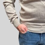 Maglione Girocollo Filippo De Laurentiis in Misto Lana Cashmere Beige art. GC1ML WC12R 080 - immagine 2