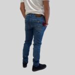Jeans Tasca a Filo Camouflage In Gabardine di Cotone Elasticizzata Lavaggio Medio Scuro art. Chinos Rey 17 D131 C001 - immagine 3