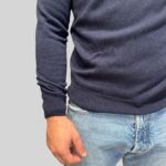 Dolcevita Filippo De Laurentiis in Misto Lana Cashmere Blu art. DV1ML WC12R 890 - immagine 2