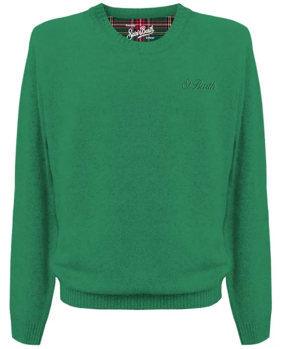 Maglione Girocollo Mc2 Saint Barth Verde art. Regent Blend WS 57 Green, foto 1 di 1