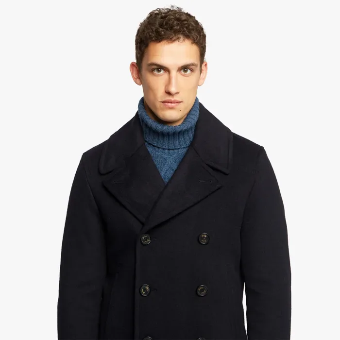 Cappotto Peacoat Sealup Amalfi Blu In Misto Cashmere Art. Amalfi 7627 col 91, foto 2 di 4