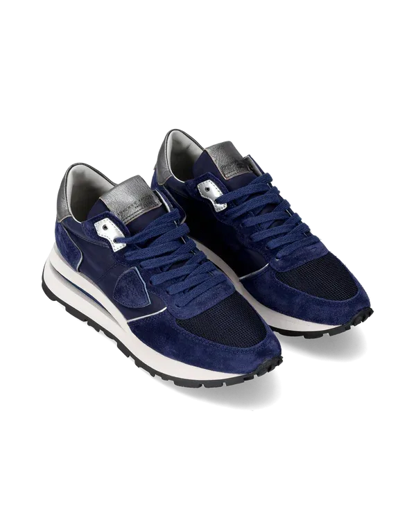 Sneakers Donna Philippe Model Tropez Haute In Camoscio Blu cod. TKLD W001, foto 2 di 6