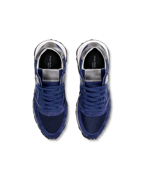 Sneakers Donna Philippe Model Tropez Haute In Camoscio Blu cod. TKLD W001, foto 4 di 6