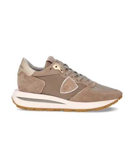 Sneakers Donna Philippe Model Tropez Haute In Camoscio Tortora cod. TKLD W014