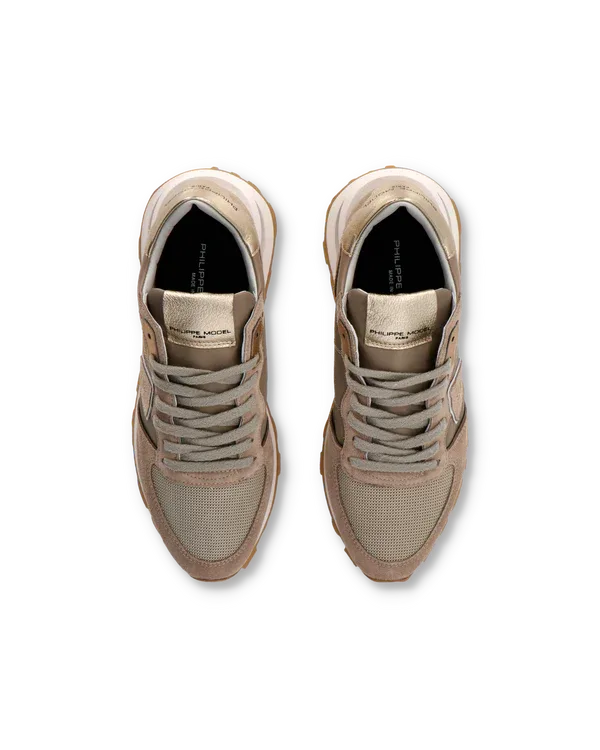 Sneakers Donna Philippe Model Tropez Haute In Camoscio Tortora cod. TKLD W014, foto 4 di 6