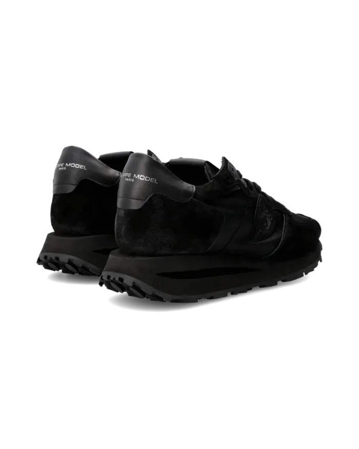 Sneakers Uomo Philippe Model Tropez Haute In Camoscio Nero cod. TKLU W013, foto 3 di 6