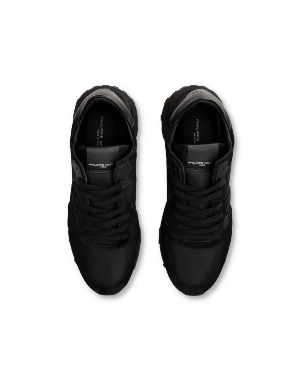 Sneakers Uomo Philippe Model Tropez Haute In Camoscio Nero cod. TKLU W013, foto 4 di 6