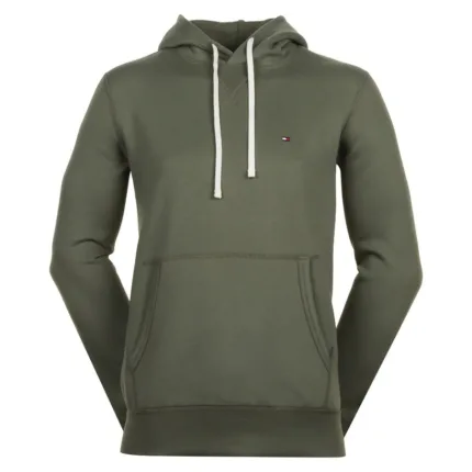 Felpa con Cappuccio Uomo Tommy Hilfiger Verde in Pile art. MW0MW37230 PLI