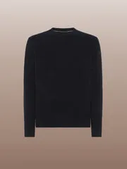 Maglione Uomo RRD Bouclè Round Knit Blu in Lana Art. W24163 Col 60