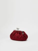 Borsa Weekend MaxMara pasticcino bag small in rete strass rubino art. EDITA - immagine 2