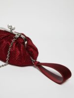 Borsa Weekend MaxMara pasticcino bag small in rete strass rubino art. EDITA - immagine 3