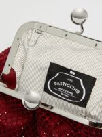 Borsa Weekend MaxMara pasticcino bag small in rete strass rubino art. EDITA - immagine 4