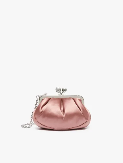 Borsa Weekend MaxMara pasticcino bag small in raso rosa antico art. TOM